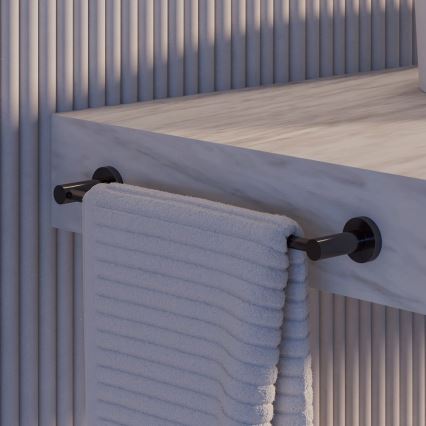 OMNIRES MP60214AT - Toallero de pared MODERN PROJECT 40 cm mate negro
