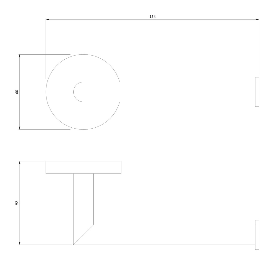 OMNIRES MP60510BL - Portarrollos de papel higiénico MODERN PROJECT mate negro