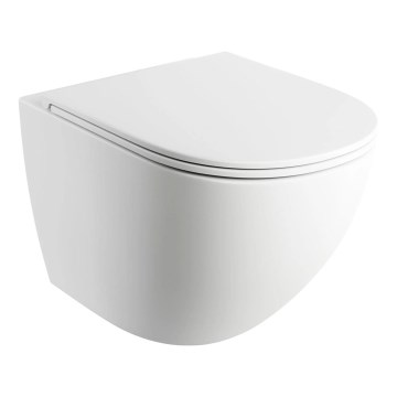 OMNIRES OTTAWAMWBM - Inodoro suspendido con asiento SoftClose OTTAWA cerámica/blanco mate