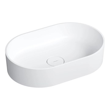OMNIRES OVOUNBM - Lavabo sobre encimera OVO 55x36 cmdolomit/blanco mate