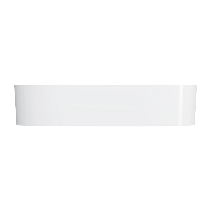 OMNIRES OVOUNBP - Lavabo sobre encimera OVO 55x36 cm dolomita/blanco brillante