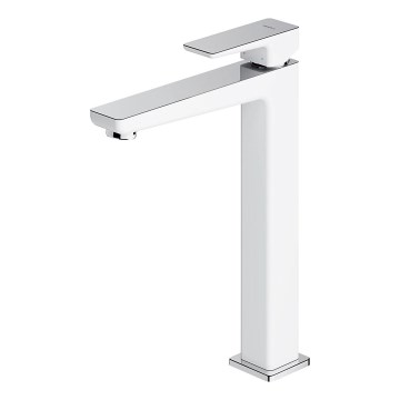 OMNIRES PM7412CRB - Grifo de lavabo PARMA 27,3 cm cromo brillante/blanco