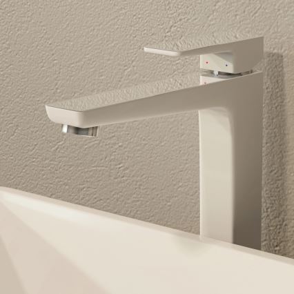 OMNIRES PM7412CRB - Grifo de lavabo PARMA 27,3 cm cromo brillante/blanco
