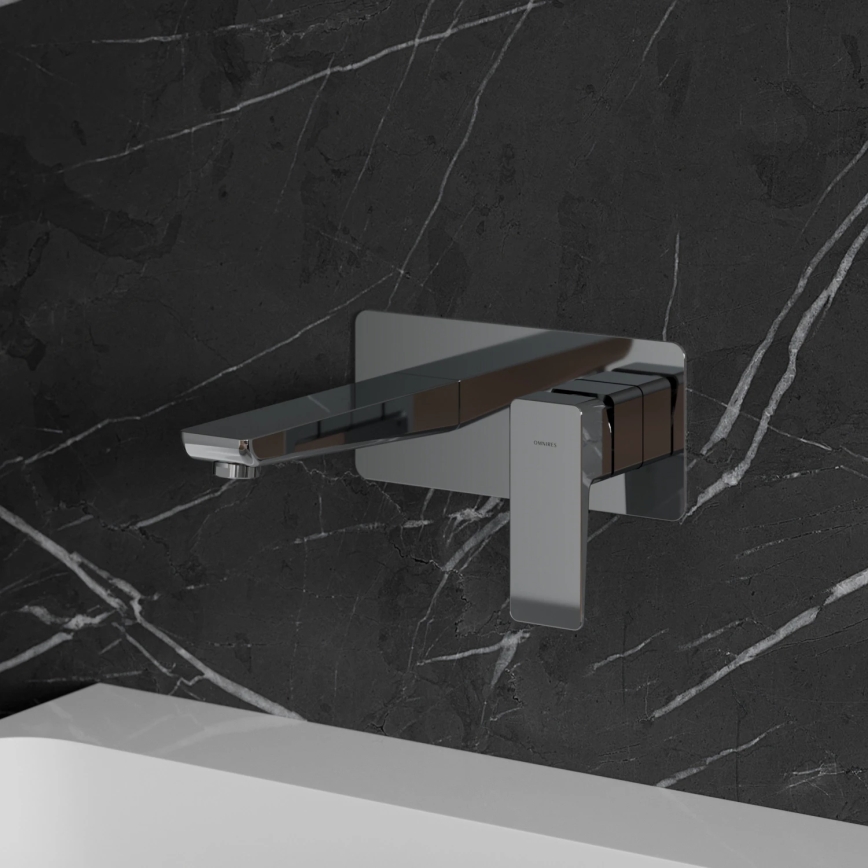 OMNIRES PM7415CR - Grifo de lavabo para instalación empotrada PARMA cromo brillante
