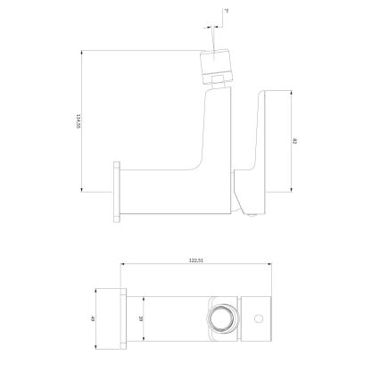 OMNIRES PM7420BL - Grifo de bidé PARMA 12,25 cm negro mate