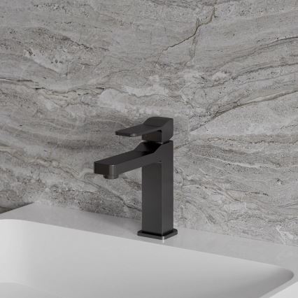 OMNIRES SL7710GR - Grifo de lavabo SLIDE 17 cm grafito cepillado