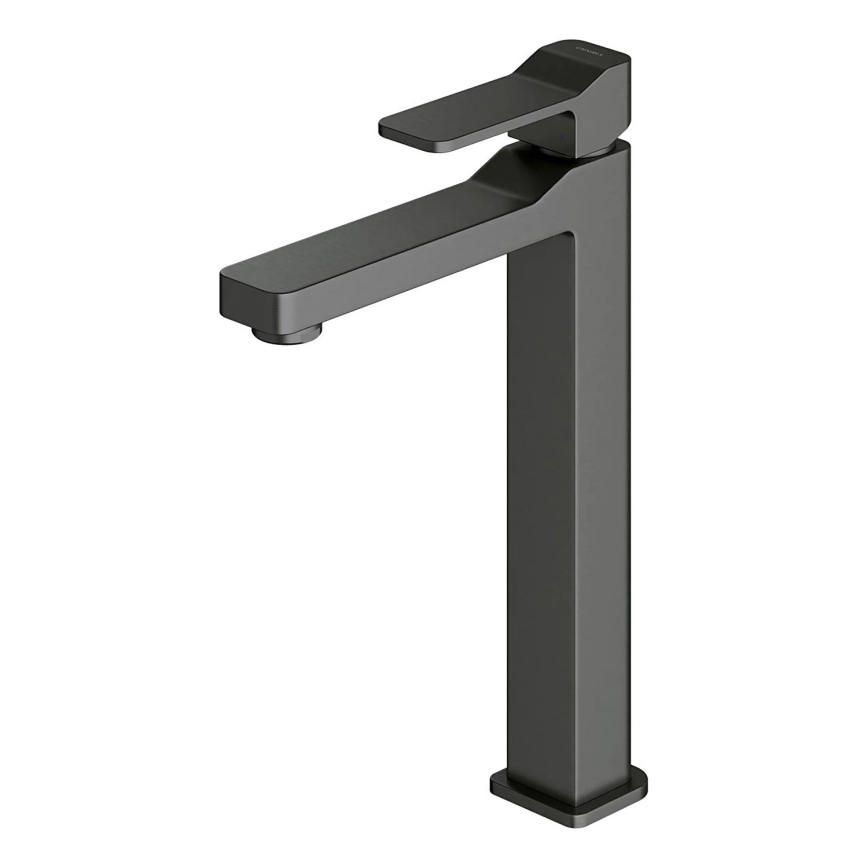 OMNIRES SL7712GR - Grifo de lavabo SLIDE 27,8 cm grafito cepillado