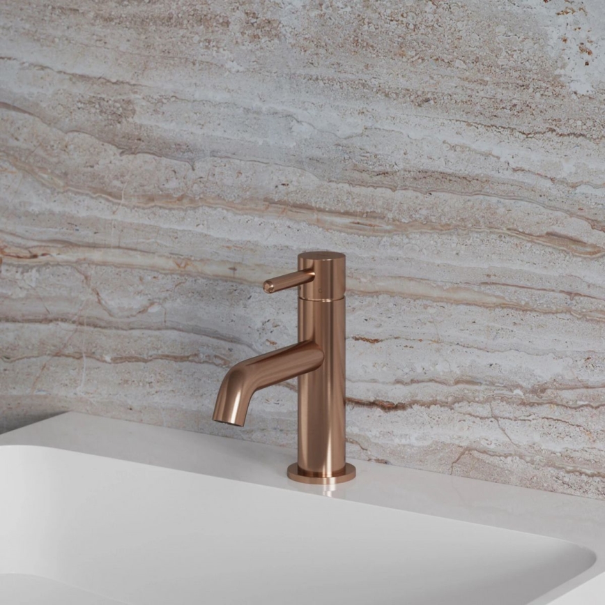 OMNIRES Y1210NCPB - Grifo de lavabo Y 16,2 cm cobre cepillado