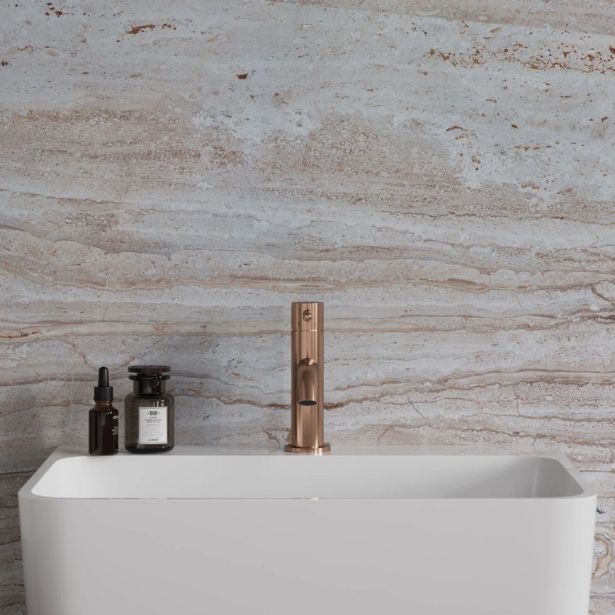 OMNIRES Y1210NCPB - Grifo de lavabo Y 16,2 cm cobre cepillado
