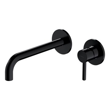 OMNIRES Y1215HLBL - Grifo de lavabo para instalación empotrada Y negro semimate