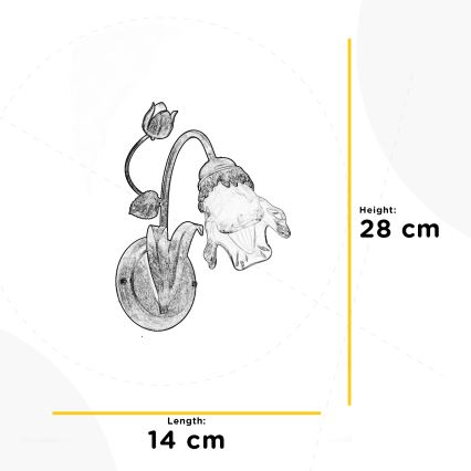 ONLI - Aplique ARIANNA 1xE14/6W/230V