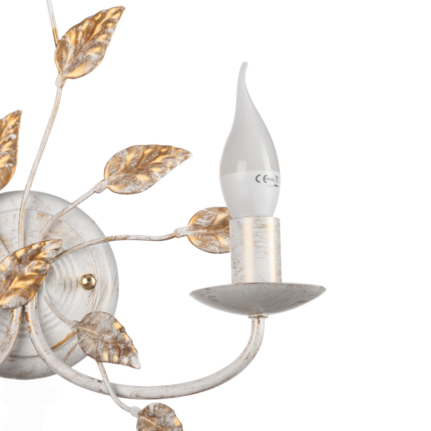 ONLI - Aplique COLLANA 1xE14/6W/230V blanco/dorado