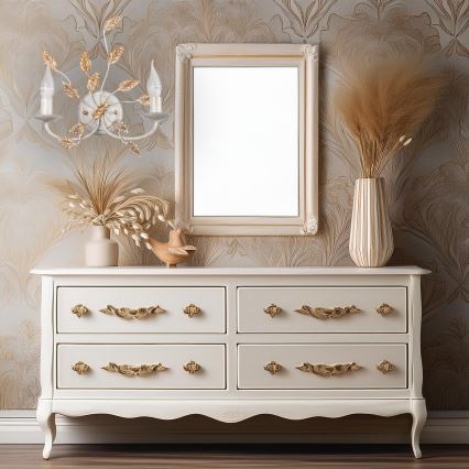 ONLI - Aplique COLLANA 1xE14/6W/230V blanco/dorado