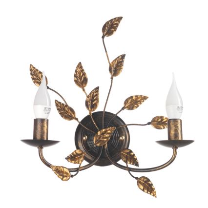 ONLI - Aplique COLLANA 1xE14/6W/230V bronce/dorado