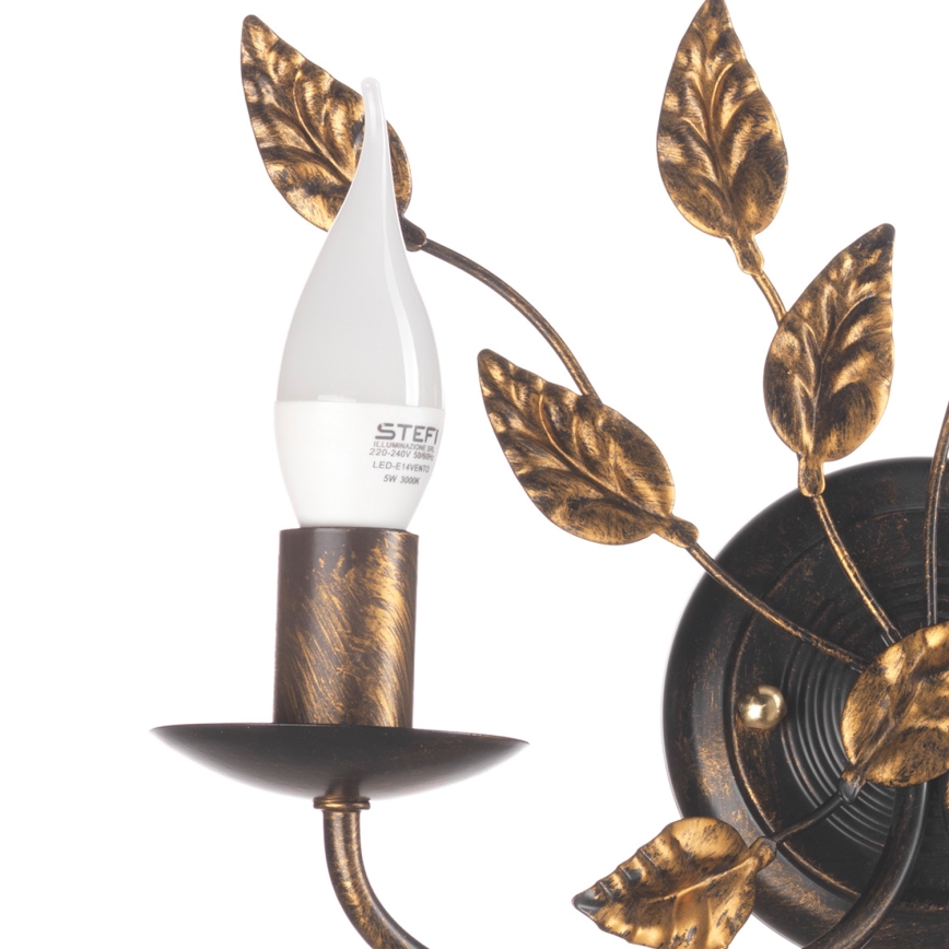ONLI - Aplique COLLANA 1xE14/6W/230V bronce/dorado