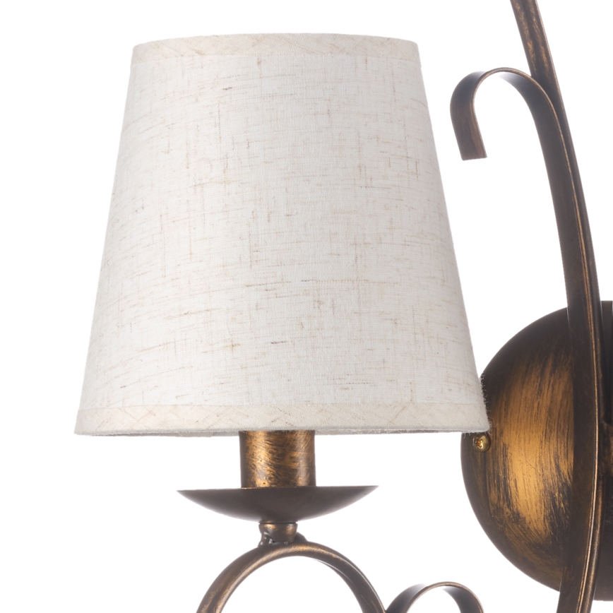 ONLI - Aplique POMPEI 2xE14/6W/230V bronce