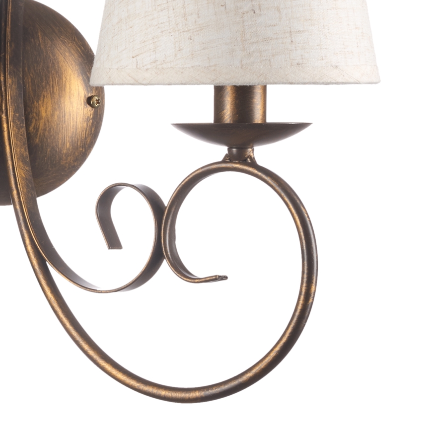 ONLI - Aplique POMPEI 2xE14/6W/230V bronce