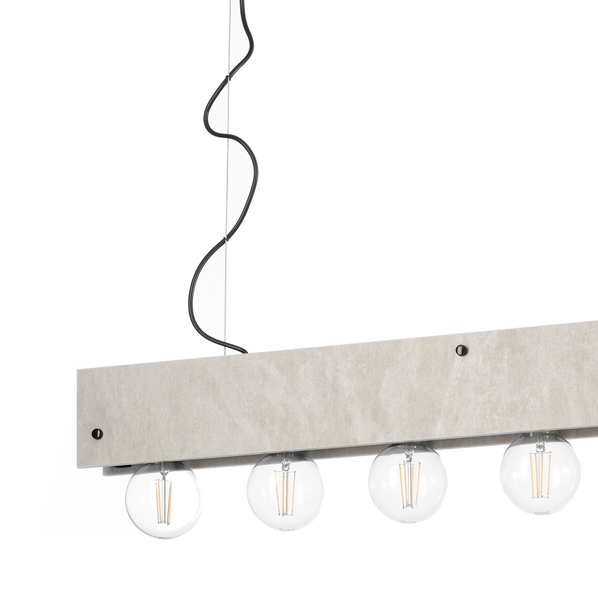 ONLI - Lámpara colgante ARGO 6xE27/22W/230V gris