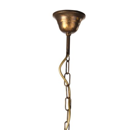 ONLI - Lámpara colgante con cadena ALGA 3xE14/6W/230V bronce