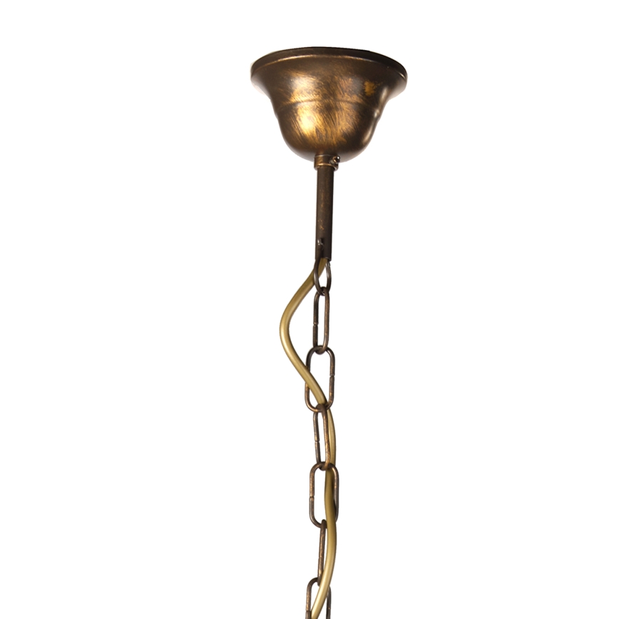 ONLI - Lámpara colgante con cadena ALGA 3xE14/6W/230V bronce