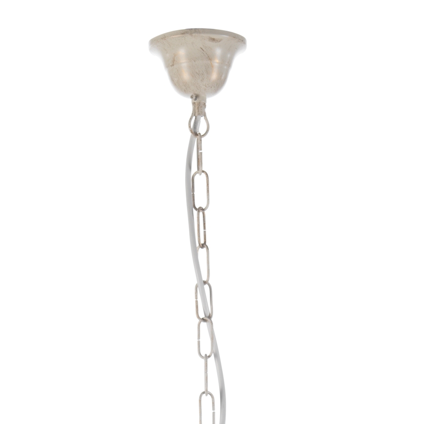 ONLI - Lámpara colgante con cadena CANDELA 5xE14/6W/230V blanco