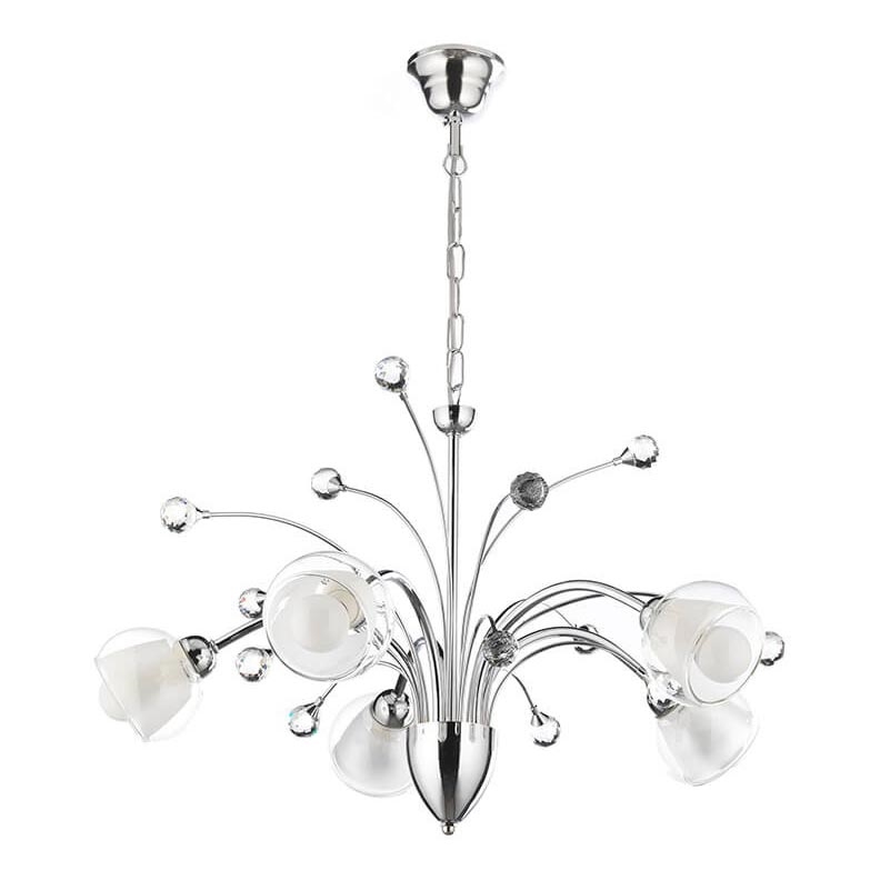 ONLI - Lámpara colgante con cadena DIAMANTE 5xE14/6W/230V