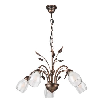 ONLI - Lámpara colgante con cadena LILIANA 5xE14/6W/230V