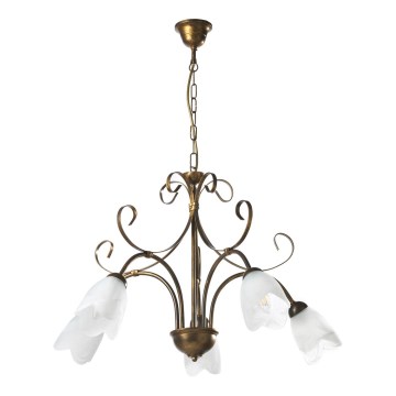 ONLI - Lámpara colgante con cadena ODINO 5xE14/6W/230V
