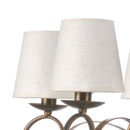 ONLI - Lámpara colgante con cadena POMPEI 5xE14/6W/230V bronce
