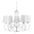 ONLI - Lámpara colgante con cadena POMPEI 5xE14/6W/320V blanco