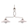 ONLI - Lámpara colgante con cadena ROSINA 2xE27/22W/230V bronce