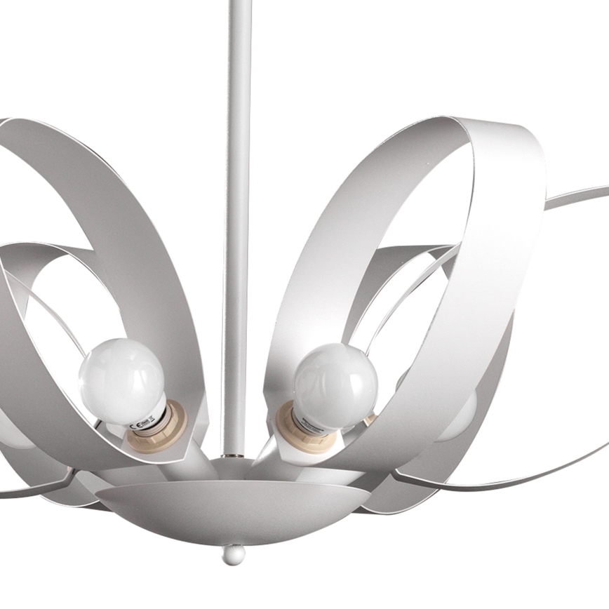 ONLI - Lámpara colgante con cadena SERENA 6xE14/6W/230V blanco