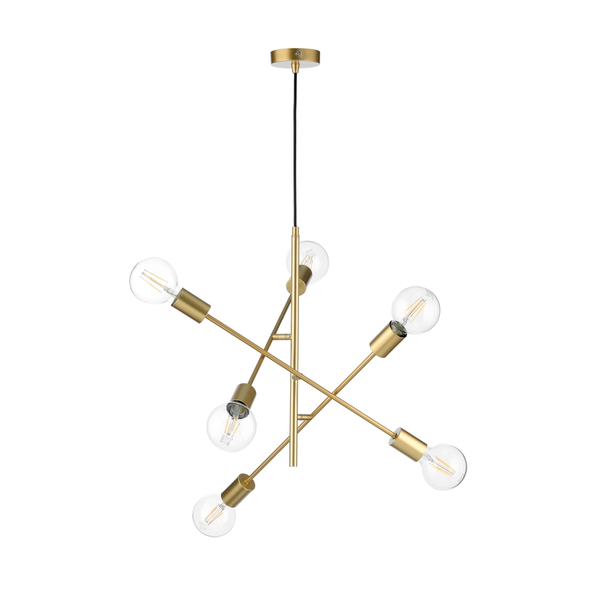 ONLI - Lámpara colgante CROSS 6xE27/22W/230V
