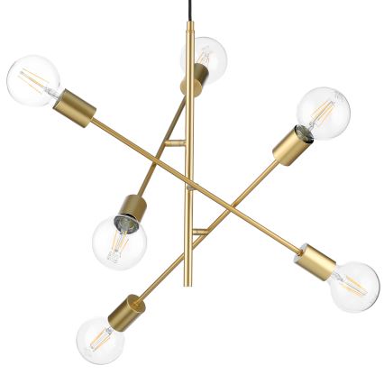 ONLI - Lámpara colgante CROSS 6xE27/22W/230V