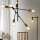 ONLI - Lámpara colgante CROSS 6xE27/22W/230V negro/latón