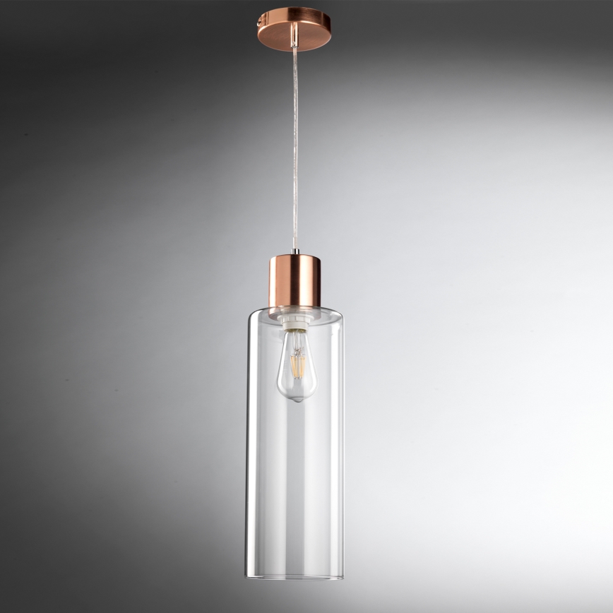 ONLI - Lámpara colgante DODO 1xE27/22W/230V cobre