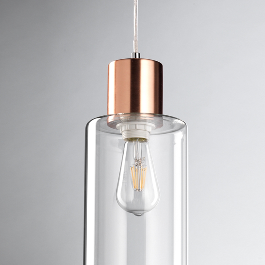 ONLI - Lámpara colgante DODO 1xE27/22W/230V cobre