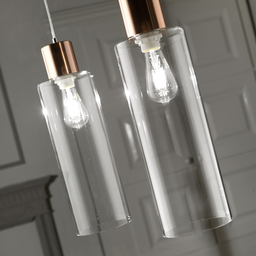 ONLI - Lámpara colgante DODO 1xE27/22W/230V cobre