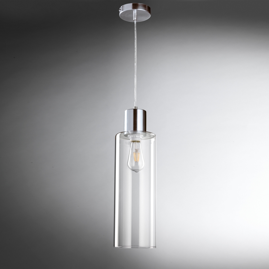 ONLI - Lámpara colgante DODO 1xE27/22W/230V cromo brillante