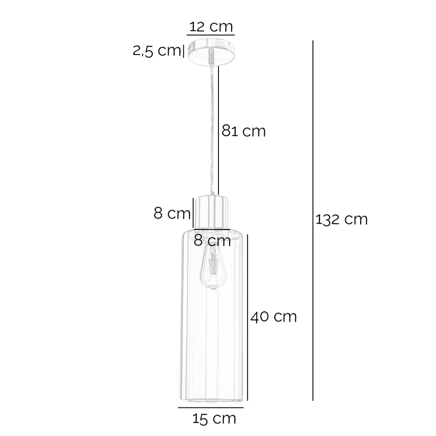 ONLI - Lámpara colgante DODO 1xE27/22W/230V cromo brillante