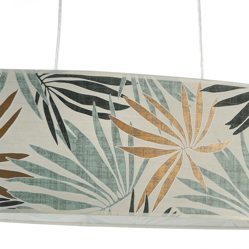 ONLI - Lámpara colgante FLORA 2xE27/22W/230V verde/dorado