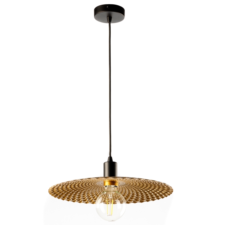 ONLI - Lámpara colgante GOLDEN 1xE27/22W/230V dorado/negro