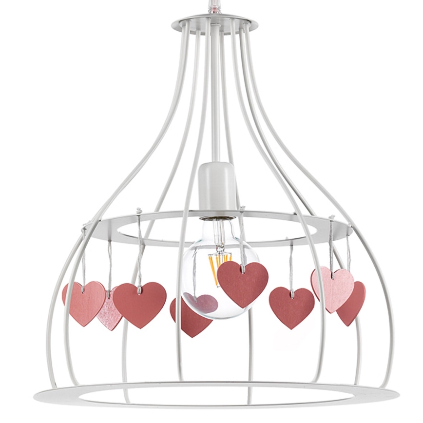 ONLI - Lámpara colgante infantil TITTA 1xE27/22W/230V rosa