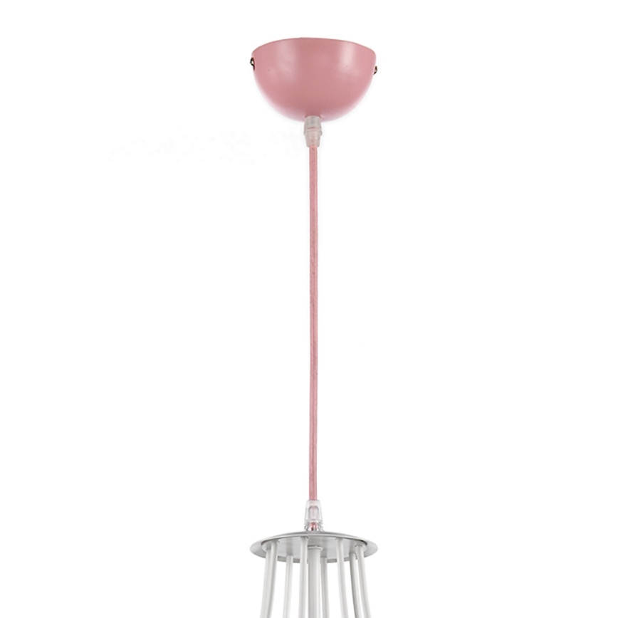ONLI - Lámpara colgante infantil TITTA 1xE27/22W/230V rosa