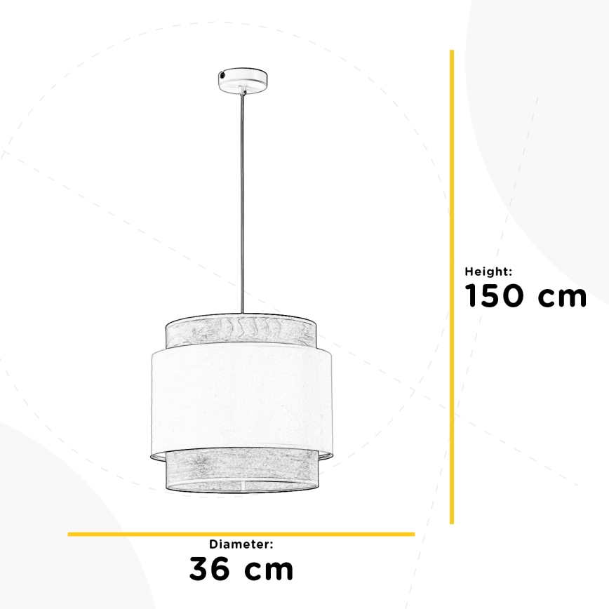 ONLI - Lámpara colgante LICIA 1xE27/22W/230V
