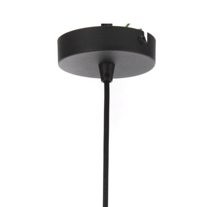 ONLI - Lámpara colgante MALIK 1xE27/22W/230V dorado/negro