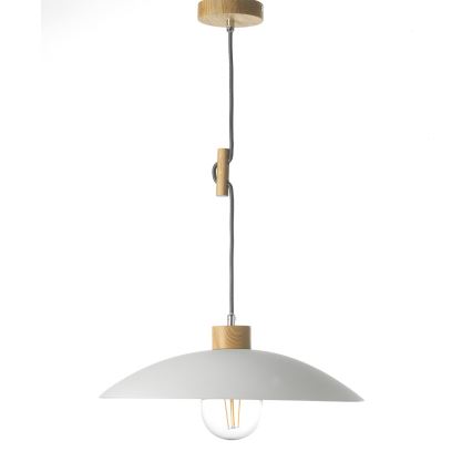 ONLI - Lámpara colgante OHANA 1xE27/22W/230V roble