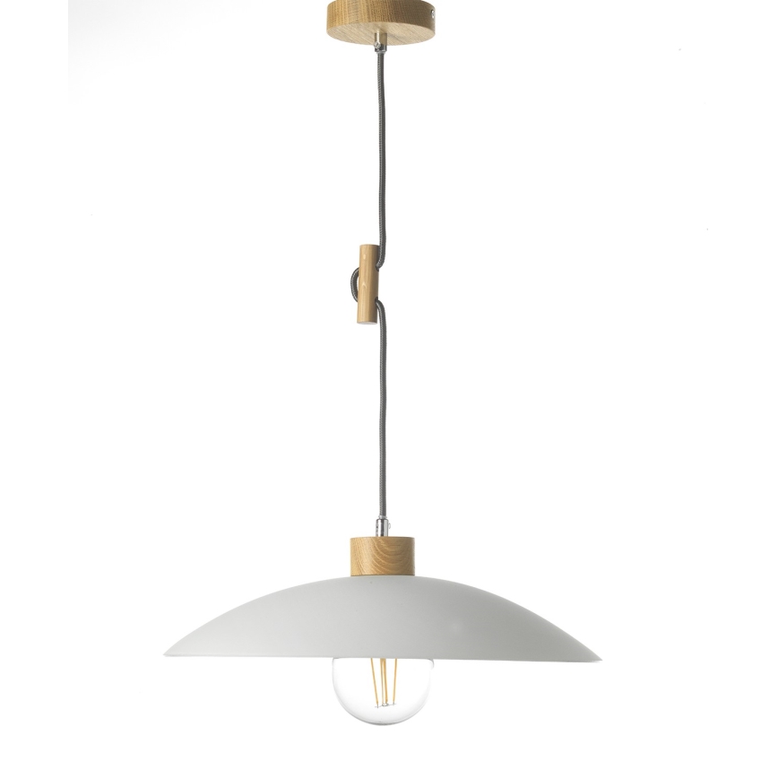 ONLI - Lámpara colgante OHANA 1xE27/22W/230V roble