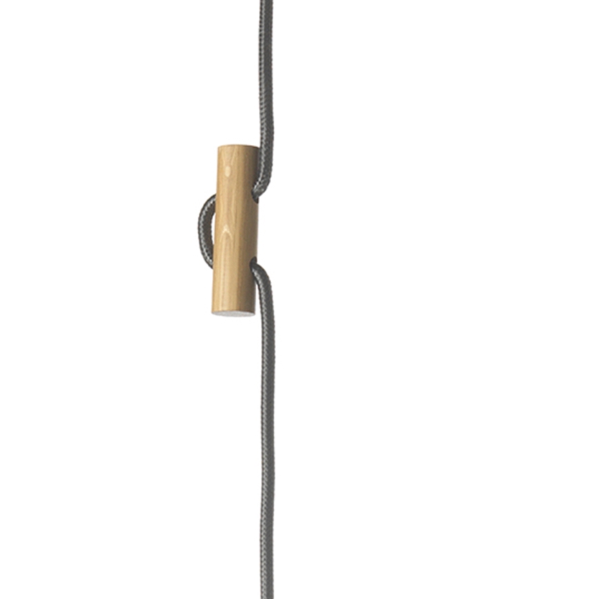 ONLI - Lámpara colgante OHANA 1xE27/22W/230V roble