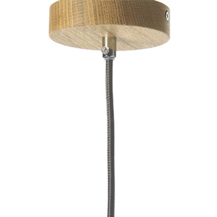 ONLI - Lámpara colgante OHANA 1xE27/22W/230V roble